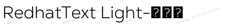 RedhatText Light字体转换